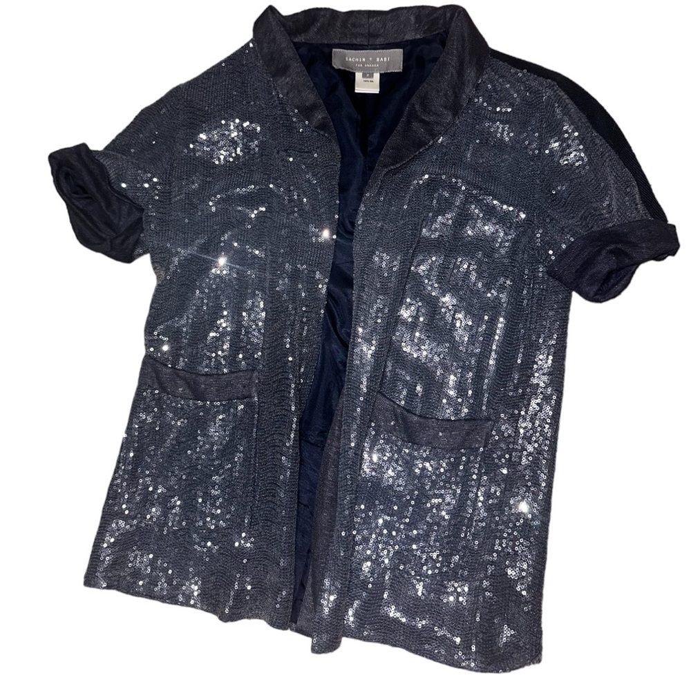 Sachin + Babi sequin 100% silk  blazer